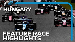 F2 Feature Race Highlights | 2023 Hungarian Grand Prix