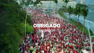 O carnaval da Esperança do povo com Lula em Salvador