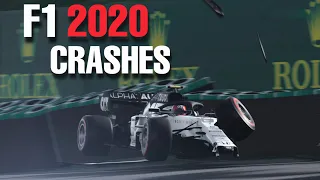 F1 2020 CRASHES 💥 #1 [4K 60FPS]