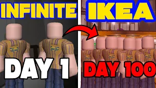 I Survived 100 Days in SCP 3008 (The Infinite IKEA)