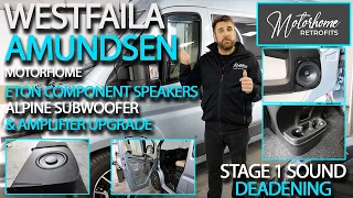 Westfaila Amundsen Motorhome (FIAT Ducato) gets Mega Sound Upgrades - Eton Component Speakers + more