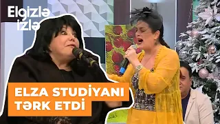 Elgizlə izlə | Elza Seyidcahanla Flora Kərimova canlı efirdə dava etdi | Elza studiyanı tərk etdi