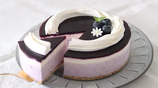 No Bake Blueberry Cheesecake, melt in your mouth! Easy & simple