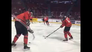 Team Canada WJC warm up vs Team Czech - January 2, 2017