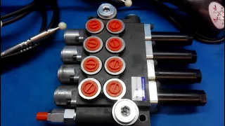 HYDRAULIC KIT VALVE 4 FUNCTIONS+4 swimming position 16gpm 40 l/min 2 Joysticks with buttons