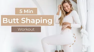 5 MINUTE PILATES BOOTY SHAPING WORKOUT // Lift + Tone Your Butt