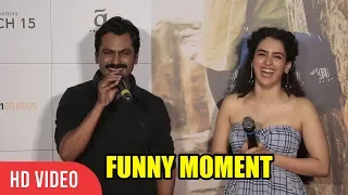 Nawazuddin Siddiqui And Sanya Malhotra Funny Moment At Photograph Movie Song Launch