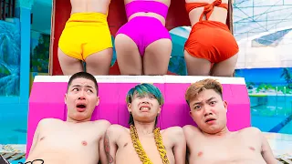 CRAZIEST HIM vs HER PRANK BATTLE NERF Dr. ⓧGirl Nerf Guns FUNNIEST ALONE VS COUPLE PRANK VTL Nerf