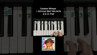 Careless Whisper George Michael on piano 🎹 tutorial