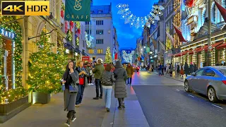 🎅🏽Christmas Decor in Posh London Streets 🎄Walking in Mayfair | Central London [4K HDR]