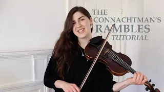 How to play THE CONNACHTMAN'S RAMBLES on the fiddle (step-by-step lesson)