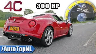 300HP ALFA ROMEO 4C | 0-250 ACCELERATION SOUND & POV by AutoTopNL