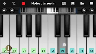 Kabhi Jo Badal Barse Piano Tutorial with Notes | Arijit Singh | Jarzee Entertainment