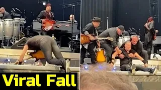 Bruce Springsteen Fall Flat On Face During Concert