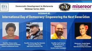 Democratic Development in Melanesia: International Day of Democracy - Empowering the Next Generation