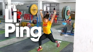 Li Ping (58kg) 95kg Power Clean + 2 Jerks 2015 Asian Weightlifting Championships