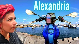 Solo MOTORCYCLE Trip CAIRO to ALEXANDRIA | Traffic in EGYPT | رحله بالموتسيكل من القاهره ل اسكندريه