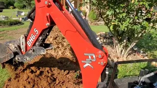 RK24 backhoe digging