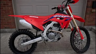 New 2024 Honda CRF 250RX First Look and Cold Start