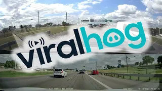 Dashcam Captures Rear-End Collision on Texas Highway || ViralHog