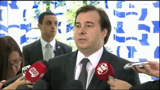 Presidente da Câmara, Rodrigo Maia, reage as acusações da Polícia Federal