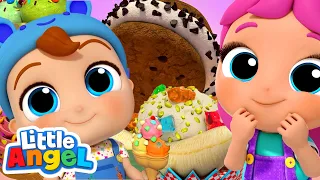 Summer Ice Cream Fun |  Little Angel Color Songs & Nursery Rhymes (Learn Green, Blue, Red, Etc.)