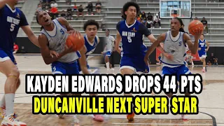 Duncanville vs Faith Family Kayden Edwards drops 44 points Doryan Onwuchekwa Drops 23 points