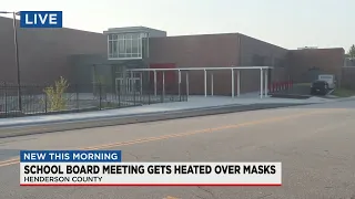 School board meeting gets heated over masks