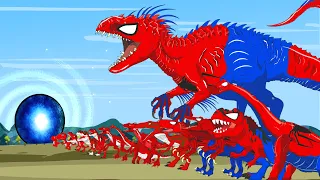 DINOSAUR EVOLUTION SPIDER T-REX vs Godzilla, I-Rex, Shark |Monsters Ranked From Weakest To Strongest