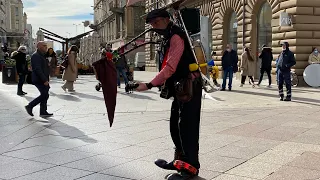 Cigo One-Man-Band Street Performer In Croatia | Amazing!
