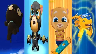 Talking Tom Hero Dash VS Super Wings : Jett Run VS Talking Tom Gold Run   GINGER SONIC DASH Chococat