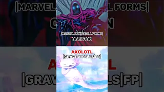 AXOLOTL VS OBLIVION! #comparisonvideo #vsbattle #capcut #scaling #gravityfalls #dccomics #comparison