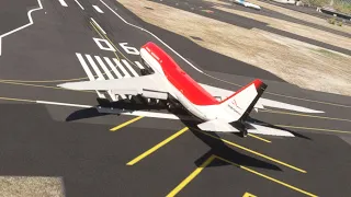 Top View Landing // Best Skill Pilot boeing 747 at most dangerous Perh Intl Airport