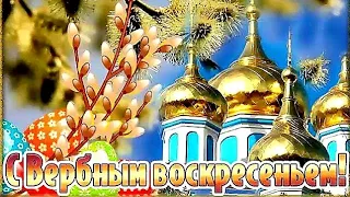 С ВЕРБНЫМ ВОСКРЕСЕНИЕМ/Красивая песня С Вербным Воскресением/Поздравление/Музыкальная открытка