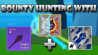 Bounty Hunting With Spirit + Godhuman + Dragon Trident | Blox Fruits