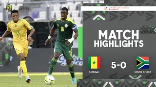 Senegal 🆚 South Africa | Highlights - #TotalEnergiesAFCONU17 2023 - Quarter-Finals