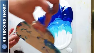 How to Paint an Astounding Blue Heart in Under 60 Seconds | AB Creative #Shorts