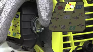 How to start Ryobi Petrol Line Trimmer - RLT430CESB