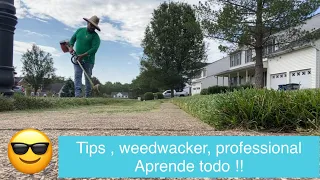 Tips para usar el wiro (weed wacker) correctamente.