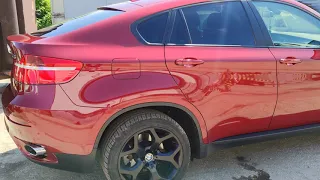 BMW X6 после полировки и покрытия жидким стеклом
