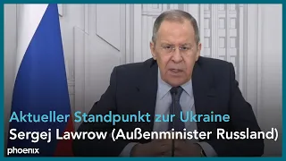 Pressegespräch mit dem russischem Außenminister Lawrow zur aktuellen Situation in der Ukraine