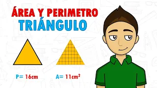 PERÍMETRO Y ÁREA DEL TRIANGULO -Super fácil - Para principiantes