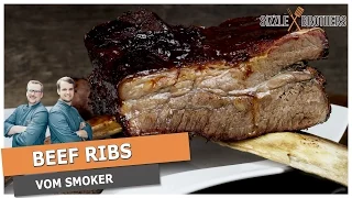 Beef Ribs vom Smoker - Grillrezept