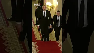 Прибытие Президента Ильхама Алиева в Кремль