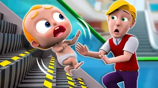 Be Careful At The Escalator | Stranger Danger Song | Safety Tips | More Nursery Rhymes & Kids Song