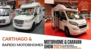 Motorhome & Caravan Show 2023 Pt3 | Carthago And Rapido Motorhomes