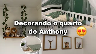 DECORANDO O QUARTO DE ANTHONY/ TUDO LINDO 😻 TEMA SAFARI