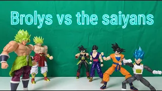 Saiyans vs Brolys (All parts)