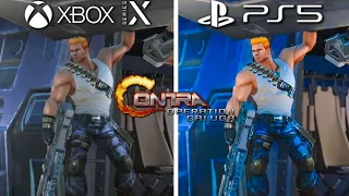 Contra Operation Galuga PS5 vs Xbox Series X Graphics Comparison