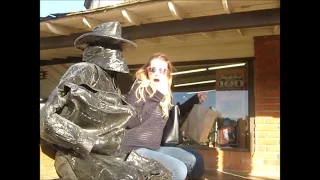 bronze cowboy statue surprise!   December 17, 2016 Part 3
